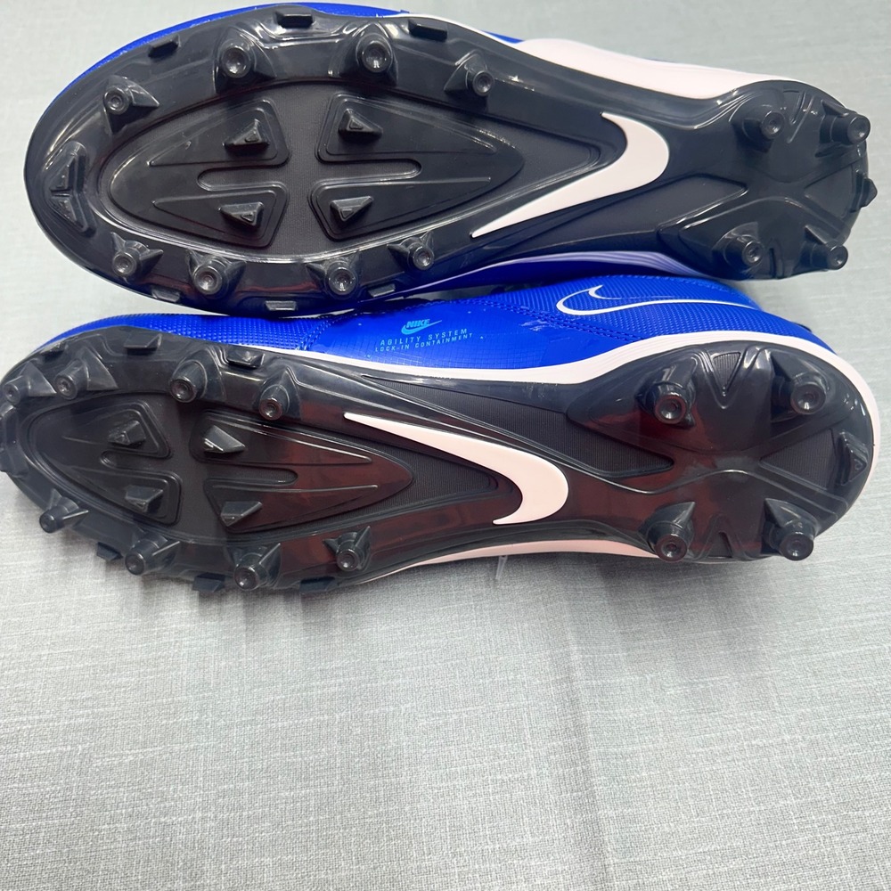 Nike Alpha Menace 3 Shark Football Cleats Royal Blue White CV0586-414 Mens 12 - Picture 2 of 11